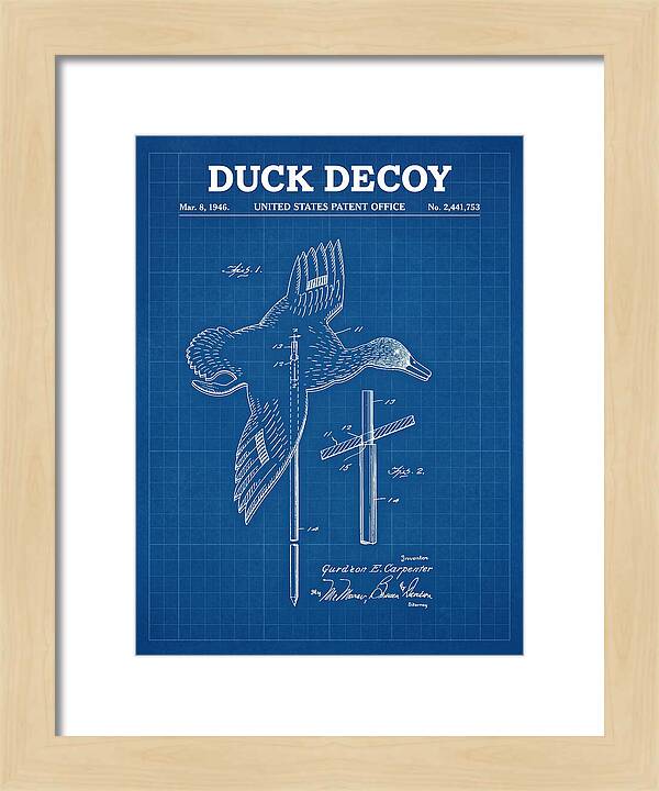 Flying Duck Decoy Blueprint Patent Us2441753a