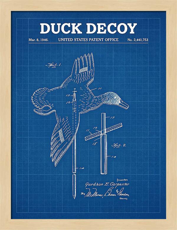 Flying Duck Decoy Blueprint Patent Us2441753a