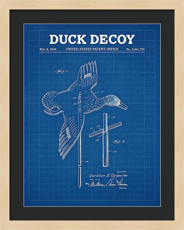 Flying Duck Decoy Blueprint Patent Us2441753a