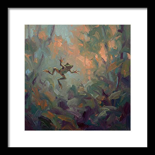Flying Frog In Motion