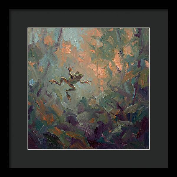 Flying Frog In Motion
