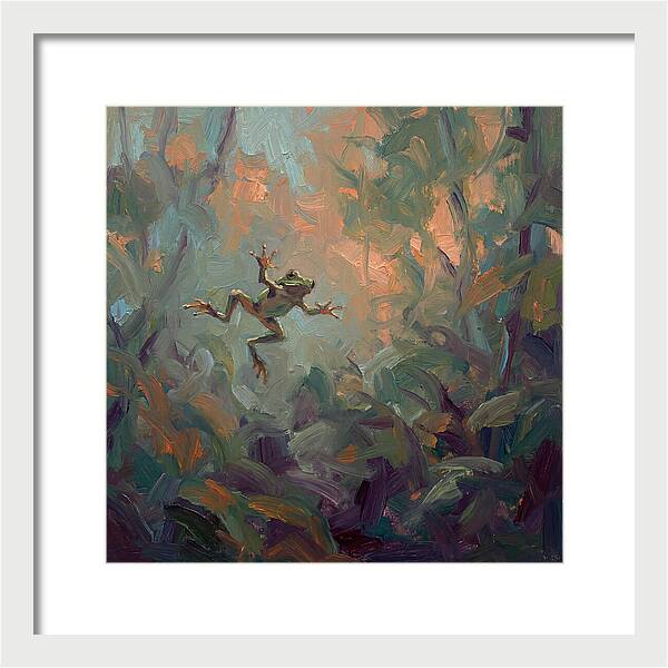 Flying Frog In Motion