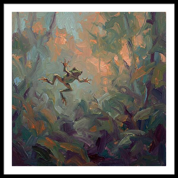 Flying Frog In Motion