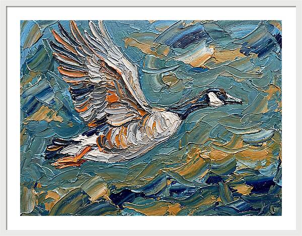 Flying Goose In Motion