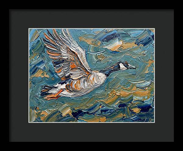 Flying Goose In Motion