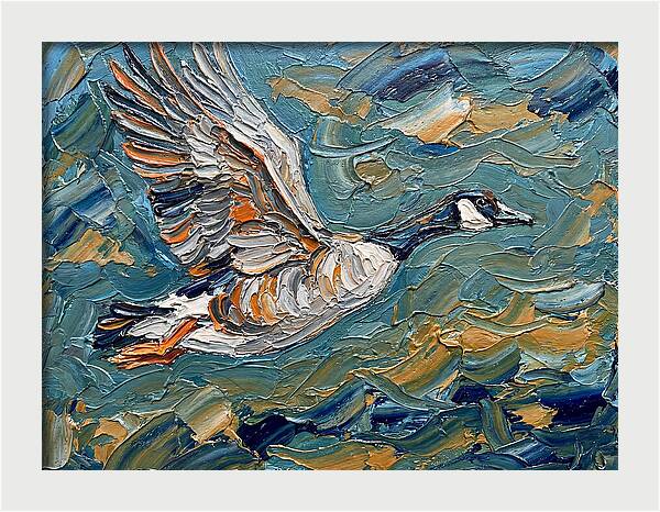 Flying Goose In Motion