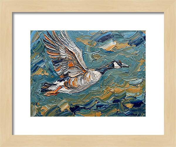 Flying Goose In Motion