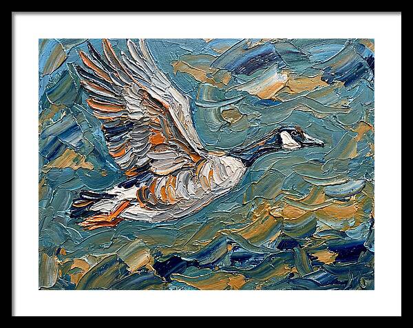Flying Goose In Motion