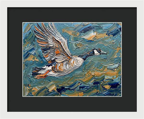 Flying Goose In Motion