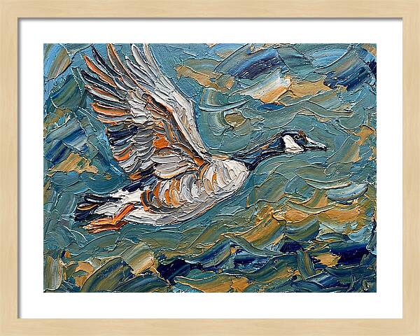 Flying Goose In Motion