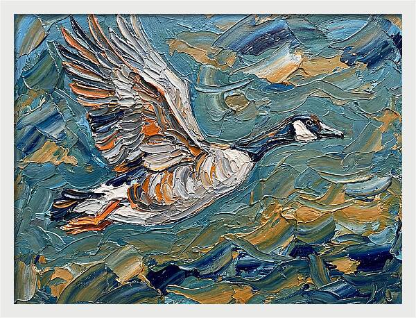Flying Goose In Motion