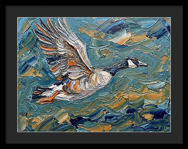 Flying Goose In Motion