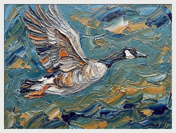 Flying Goose In Motion
