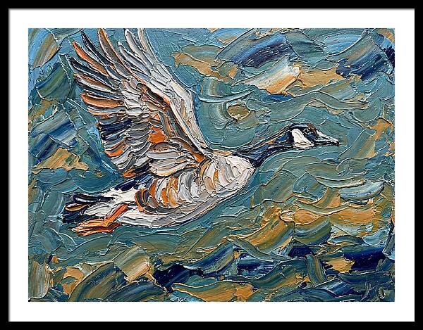 Flying Goose In Motion