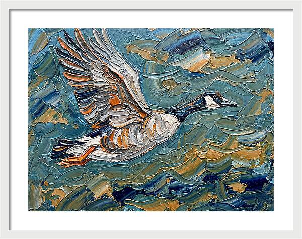 Flying Goose In Motion