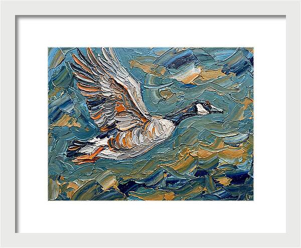 Flying Goose In Motion