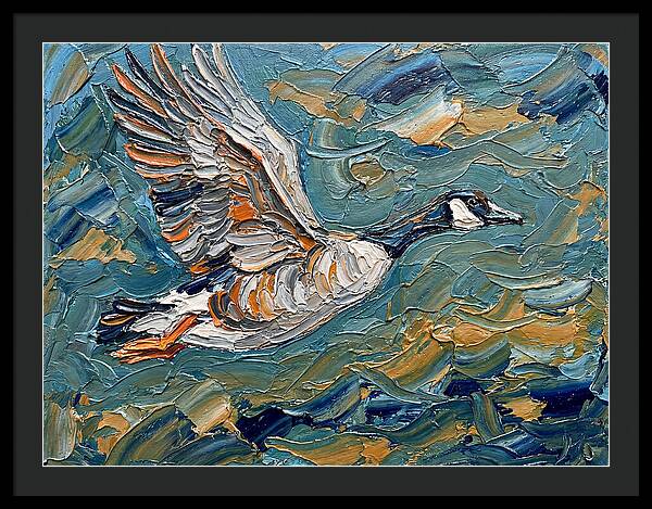 Flying Goose In Motion