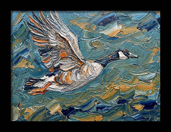 Flying Goose In Motion