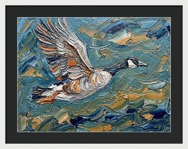 Flying Goose In Motion