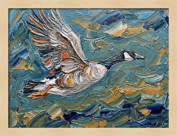 Flying Goose In Motion