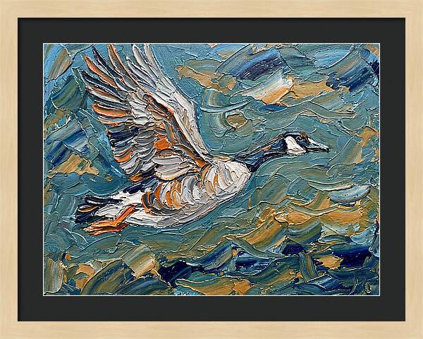 Flying Goose In Motion