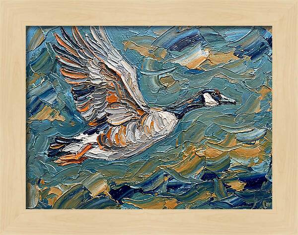 Flying Goose In Motion