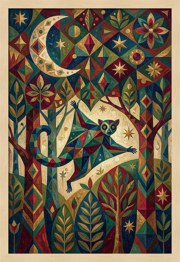 Flying Lemur In A Dreamscape