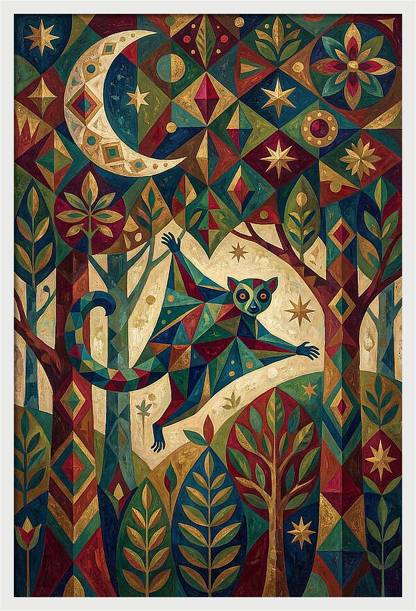 Flying Lemur In A Dreamscape