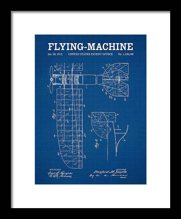 Flying Machine Blueprint Patent Us1130208
