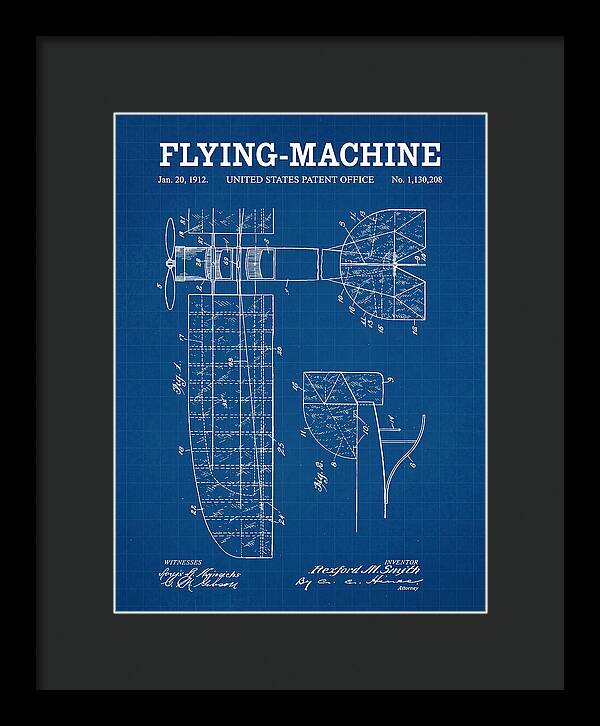 Flying Machine Blueprint Patent Us1130208