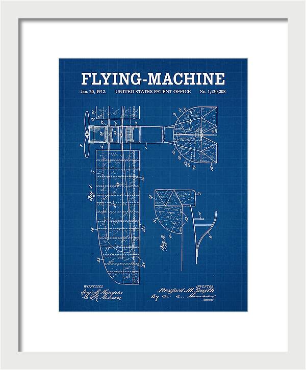 Flying Machine Blueprint Patent Us1130208