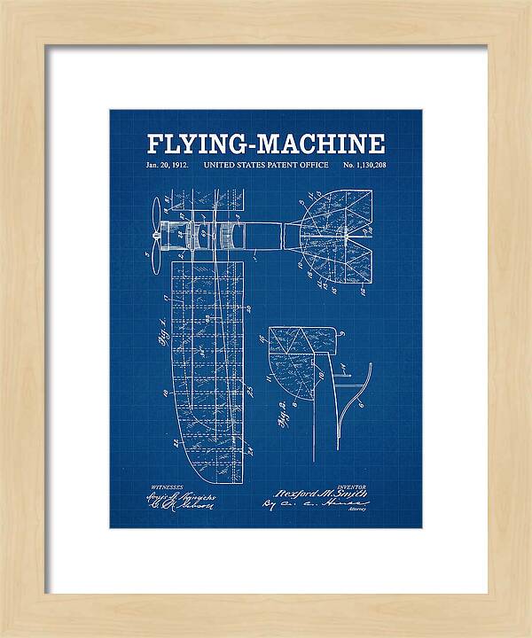 Flying Machine Blueprint Patent Us1130208
