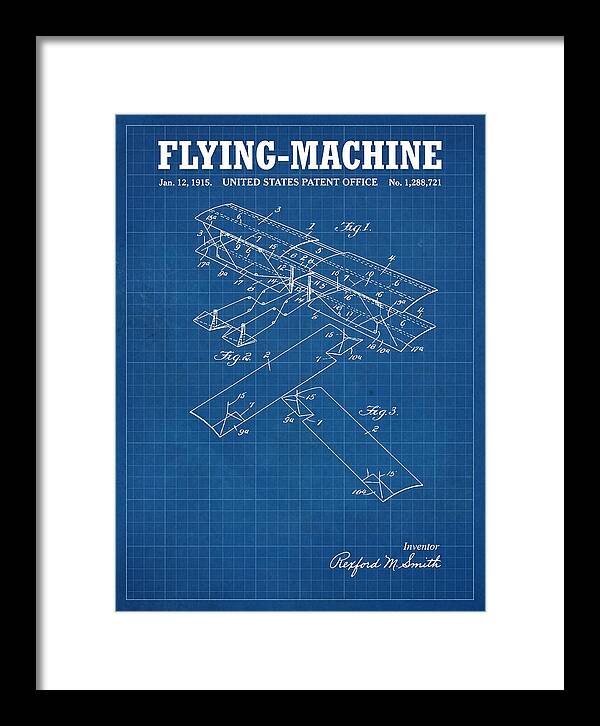Flying Machine Blueprint Patent Us1288721