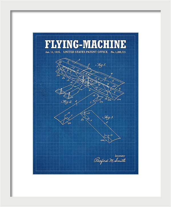Flying Machine Blueprint Patent Us1288721