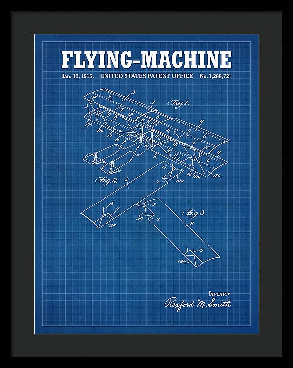 Flying Machine Blueprint Patent Us1288721