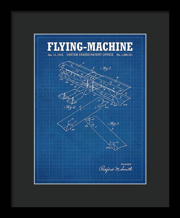 Flying Machine Blueprint Patent Us1288721
