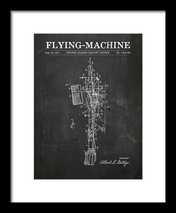 Flying Machine Chalkboard Patent Us1052334
