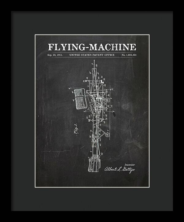 Flying Machine Chalkboard Patent Us1052334