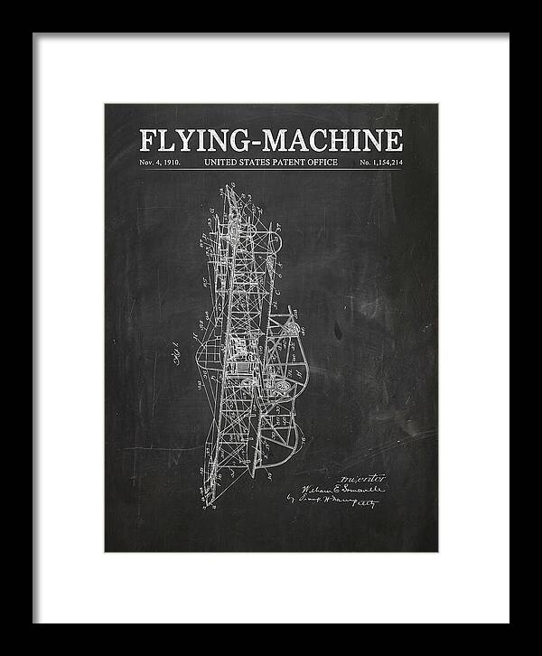 Flying Machine Chalkboard Patent Us1154214