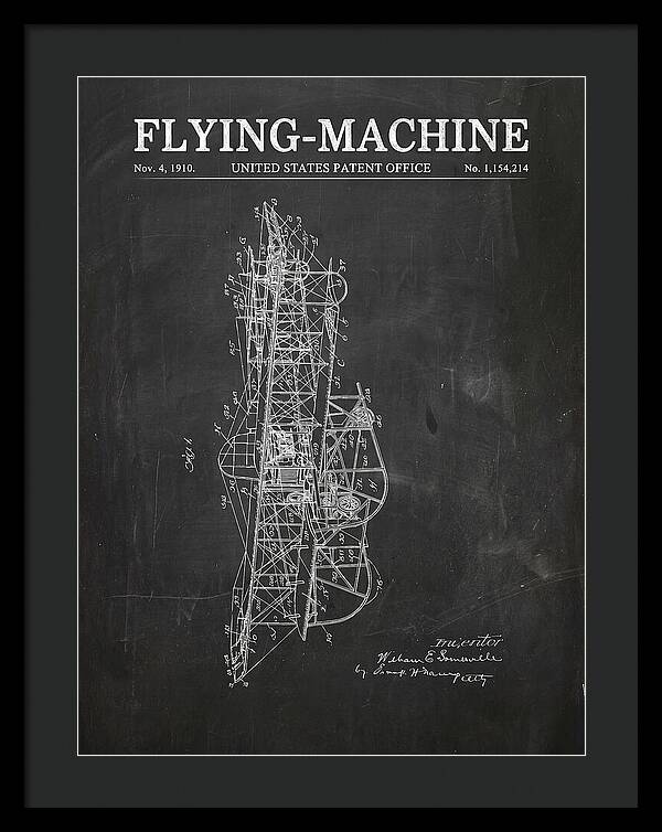 Flying Machine Chalkboard Patent Us1154214