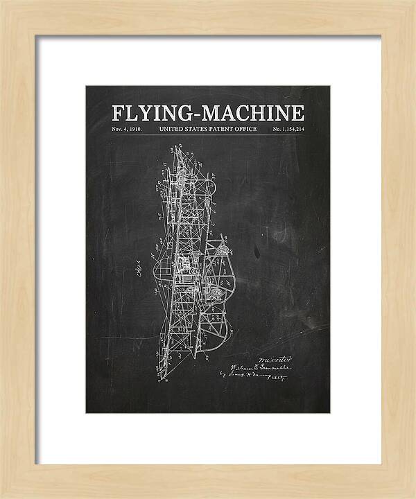 Flying Machine Chalkboard Patent Us1154214