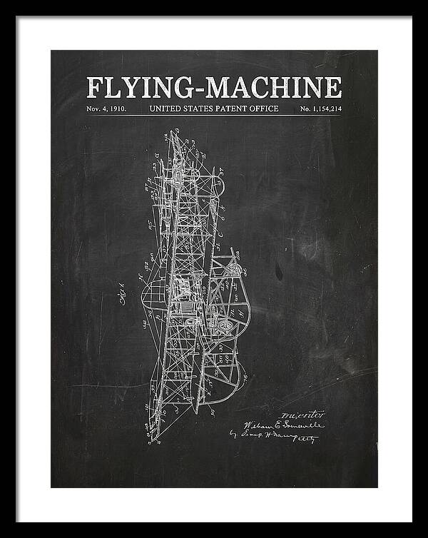 Flying Machine Chalkboard Patent Us1154214