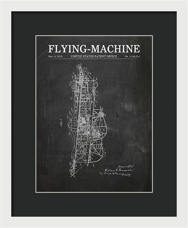 Flying Machine Chalkboard Patent Us1154214