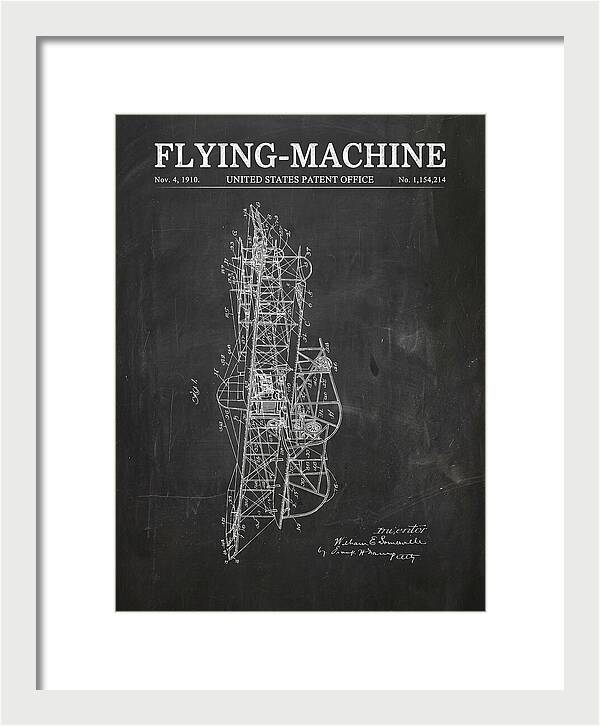 Flying Machine Chalkboard Patent Us1154214