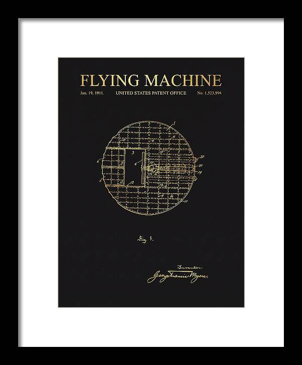 Flying Machine Gold Patent Us1523994