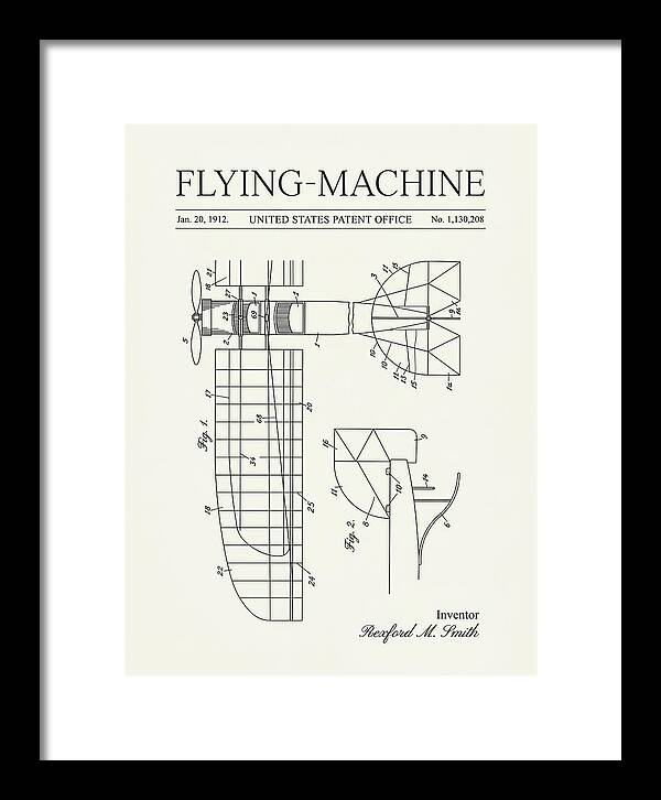 Flying Machine Minimalist Patent Us1130208