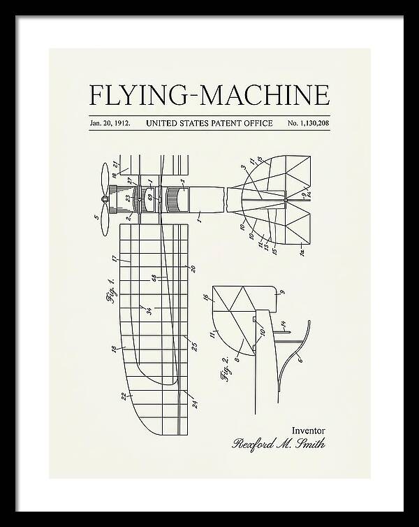 Flying Machine Minimalist Patent Us1130208