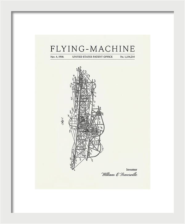 Flying Machine Minimalist Patent Us1154214