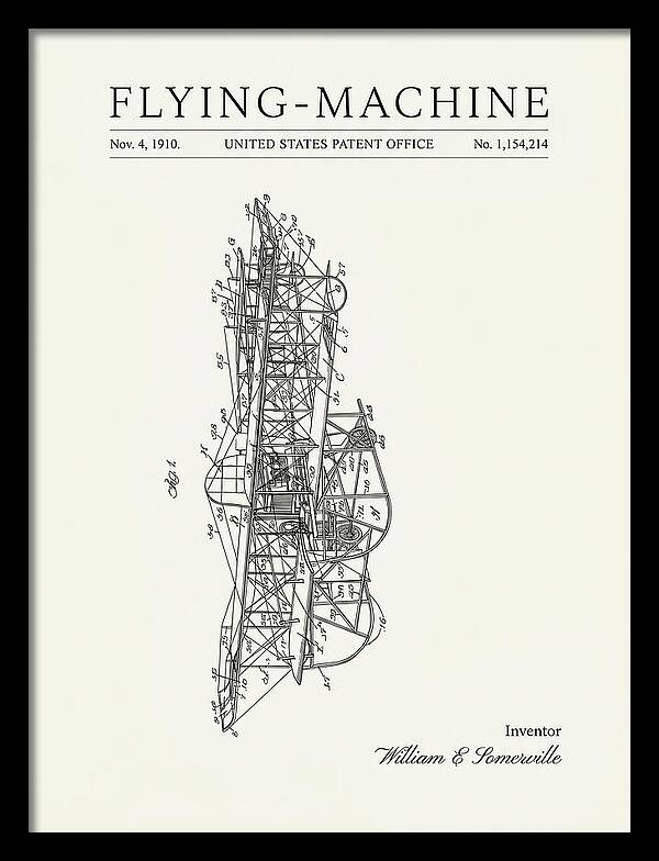 Flying Machine Minimalist Patent Us1154214