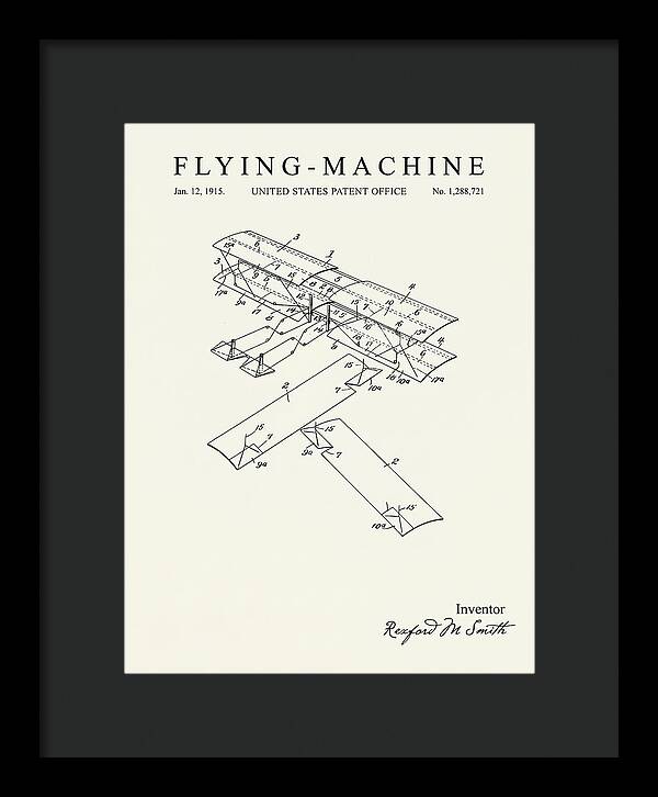Flying Machine Minimalist Patent Us1288721